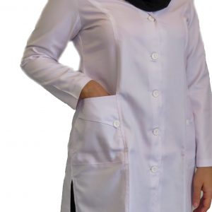 1 300x300 - روپوش پزشکی زنانه سه جیب